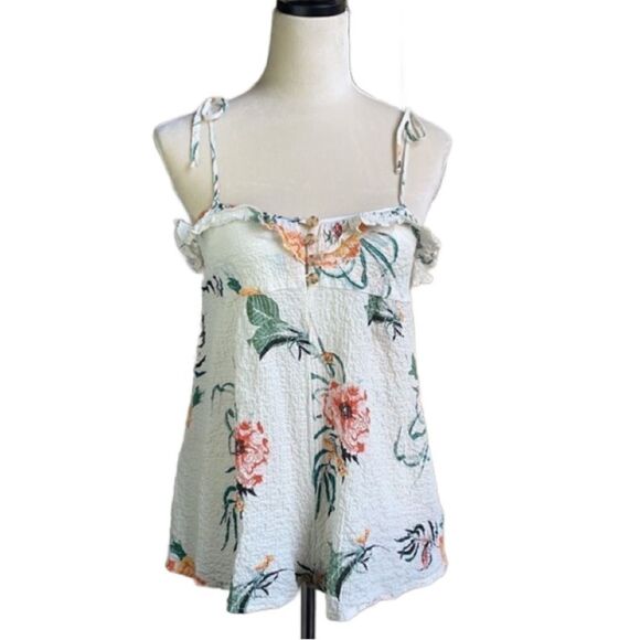 Urban Outfitters Lightweight Floral Romper w/Ties on Shoulders (Size: XS) - Picture 1 of 16
